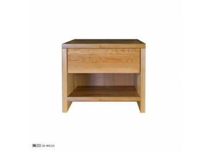 Table de chevet Table de nuit Console de nuit 1 tiroir En bois massif Étagère Console Chêne