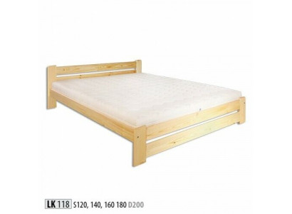 Lit en bois massif 200x200 Lit double en pin massif Vrai lit en bois massif VollWooden lit nouveau