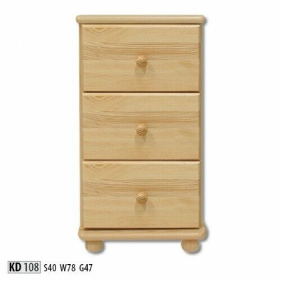 Table de chevet solide Commode Table de nuit Table de nuit Meuble en bois artisanal