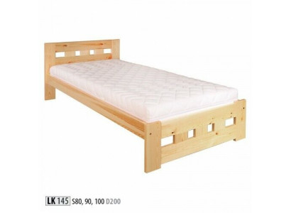 Lit simple, lit de jeunesse, lit en pin, bois de pin massif, lit en bois massif de pin, 100x200, fait main