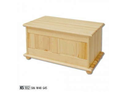 Boîte décorative en bois massif, meuble en bois, meuble en bois artisanal, coffret coffre en bois véritable 86x45cm