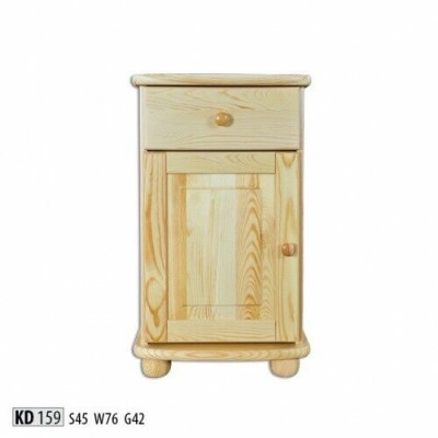 Meuble de bois massif de style classique, commode de fabrication artisanale en bois massif.