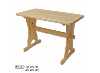 Table à manger Tables en bois Salle à manger Table 120x60 Bois massif Tables à manger En bois massif