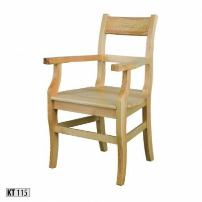 Chaise avec accoudoir chaise de cuisine Chaise Bois massif Bois de pin fait main