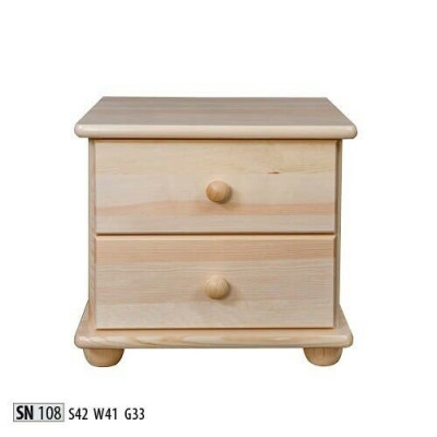 Table de chevet en bois massif Chevet Table de nuit Chambre à coucher Artisanat du bois