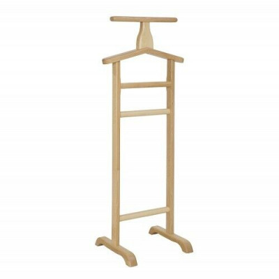 Porte-vêtements portemanteau sur pied en bois massif fait main nouveau