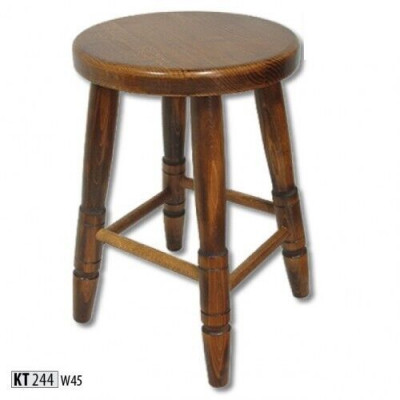Tabouret Tabouret en bois Tabouret de salle à manger Bois de hêtre Massif Marron 46 cm