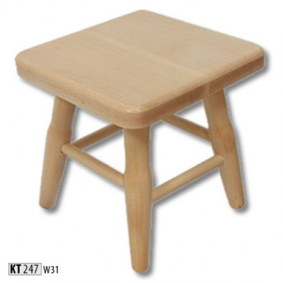 Tabouret Tabouret en bois Chaise en hêtre massif Tabouret en bois massif neuf