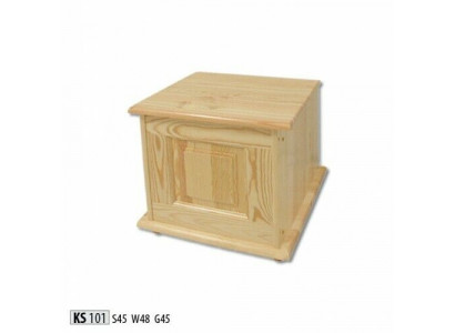 Boîte de décoration meuble en bois massif meuble en bois artisanat coffre coffre en bois véritable 45x45cm