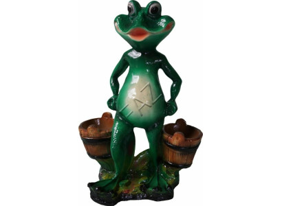 Décoration Design Grenouille Figurine Statue de Jardin Sculpture Figures Sculptures