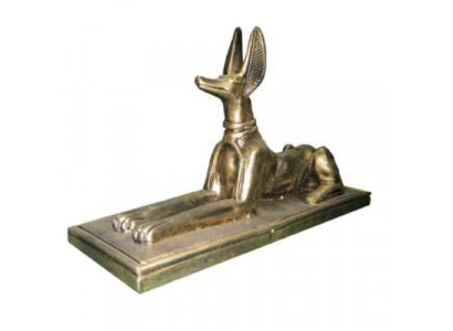 Figure égyptienne du chacal Anubis en plastique, grande décoration du dieu de la mort, 23cm