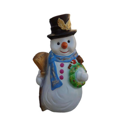 Statue de bonhomme de neige figure figures décoratives sculpture décorative 50cm hiver nouvelles statues nouvelles
