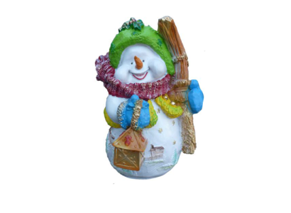 Figurine de bonhomme de neige statue décoration figurine décoration 40cm hiver nouvelles statues nouvelle sculpture