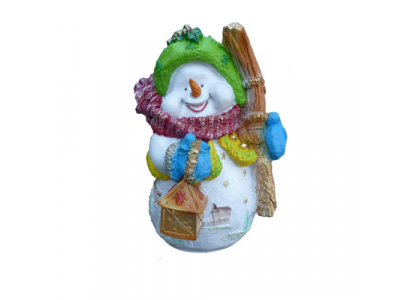 Figurine de bonhomme de neige statue décoration figurine décoration 40cm hiver nouvelles statues nouvelle sculpture