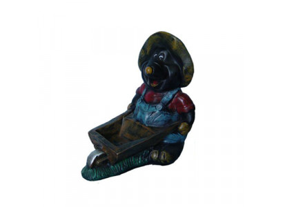Statue de sculpture en forme de brouette Mole Design Figure Sculpture Figures Décoration 45cm Décoration.