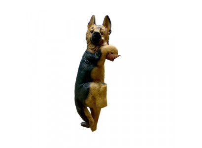 Figure décorative Statue Sculpture 28 cm Figures Statues Sculptures Jardin Chien (A147)