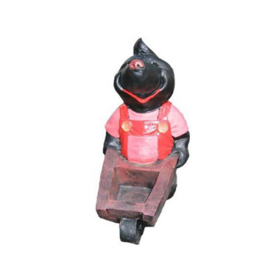 Conception Mole Brouette Figure Statue Sculpture Figures Décoration 34cm Décoration