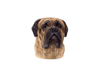 Figurine décorative statue sculpture 35 cm figures statues sculptures buste de bouledogue A182