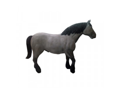 Sculpture en plastique moderne abstraite et belle, figure de cheval de 80 cm de hauteur.