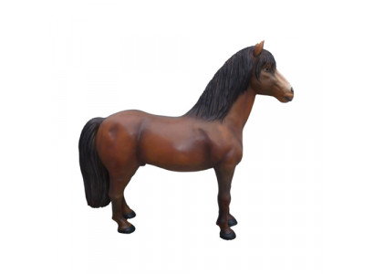 Statue de décoration de figures de jardin en taille réelle de cheval, sculpture de 215 cm