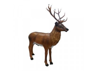 Figure de cerf grandeur nature Statue de décoration Sculpture Figurines décoratives de jardin de 180cm