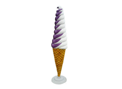 Figurine de glace Statue Stand Salon de crème glacée Restaurant Gastronomie Statues 250cm