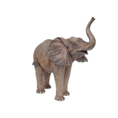 Taille réelle de la vie de l'éléphant Figure Décoration Statuettes Sculpture Figurines d'éléphants 160x160