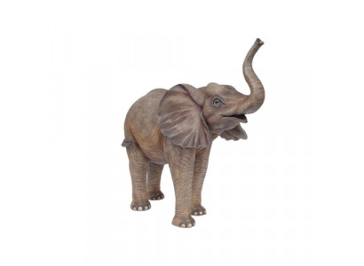 Taille réelle de la vie de l'éléphant Figure Décoration Statuettes Sculpture Figurines d'éléphants 160x160