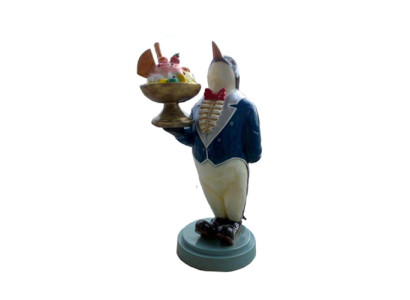 Figurine de crème glacée Support de statue Stand Glacier Pingouin Statues Gastronomie 175cm nouveau