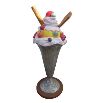 Figure en forme de crème glacée en statue Stand Hall de crème glacée Restaurant Gastronomie Figure 165cm