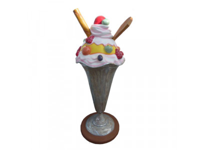 Figure en forme de crème glacée en statue Stand Hall de crème glacée Restaurant Gastronomie Figure 165cm