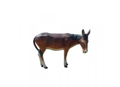 Statue décorative âne Figurines de jardin Statues 150 cm Figurine grandeur nature en plastique