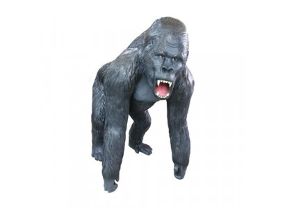 Gorille Statue Décorative Figurines de Jardin Statues 130cm Figure Grandeur Nature en Plastique