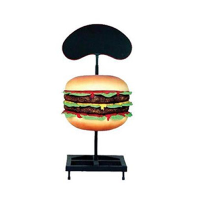 Sculpture Double Cheeseburger Hamburger Stand Figure Statue  Sculpture Figurine de Stand de Hamburger Double Cheeseburger