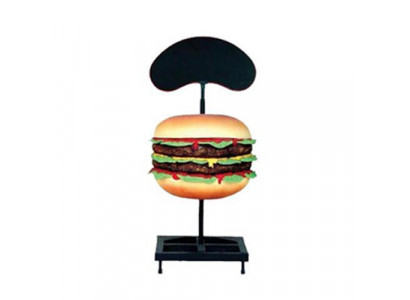 Sculpture Double Cheeseburger Hamburger Stand Figure Statue  Sculpture Figurine de Stand de Hamburger Double Cheeseburger