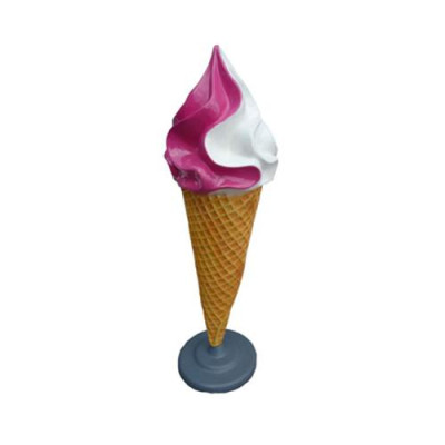 Figurine en forme de crème glacée sur pied, Crèmerie Statue en Gastronomie 195cm Restaurant.