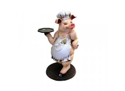 Pig Butler Figure Statue Figures Statues Sculpture Restaurant Hotel 137cm neuf