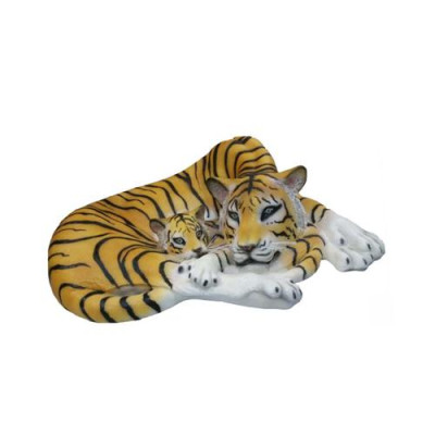 Statue décorative Geopard Statue de jardin 35x80cm Figurine artisanale en plastique neuve
