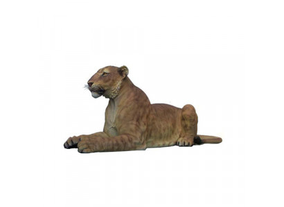 Décoration Jardin Figures Statue Animal Sculpture Lionne Statues Décoratives Figure 70x170cm