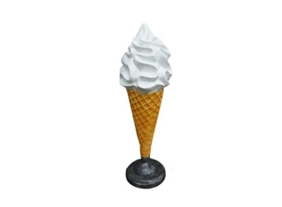 Figurine de statue de crème glacée Stand Ice Cream Parlor Lapin Gastronomie Statues 140cm nouveau
