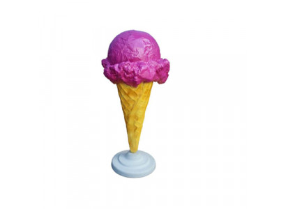Stand de statue en forme de glace pour restaurant de crème glacée de gastronomie 110cm