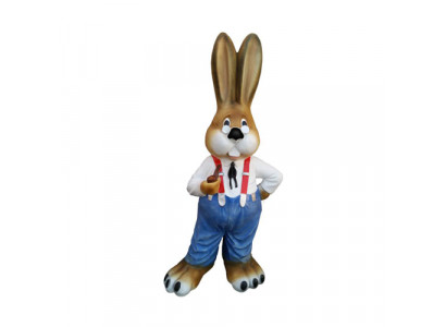 Figurine de lapin, statues de formes abstraites modernes colorées peintes nouvelles de 137cm