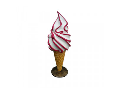 Glace Glace Salon de crème glacée Figurines murales Stand 105cm nouvel Art culinaire
