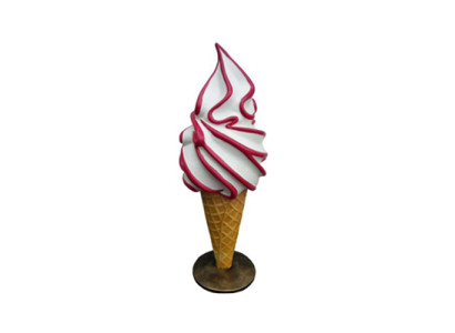 Glace Glace Salon de crème glacée Figurines murales Stand 105cm nouvel Art culinaire