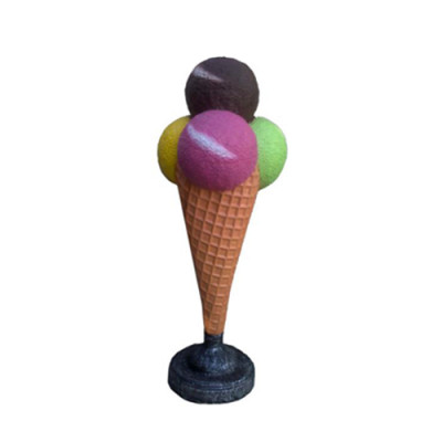Sculpture de crème glacée, crème glacée au chocolat, statue de 140cm, sculptures de statues nouvelles