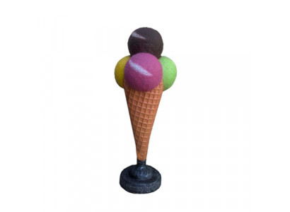 Sculpture de crème glacée, crème glacée au chocolat, statue de 140cm, sculptures de statues nouvelles