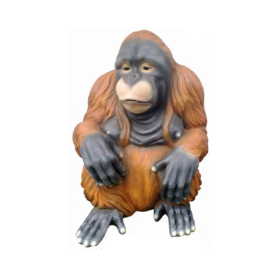 figurine de singe orang-outan, statues de figures abstraites modernes peintes neuves de 79 cm