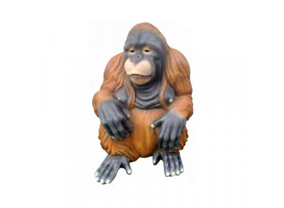 figurine de singe orang-outan, statues de figures abstraites modernes peintes neuves de 79 cm