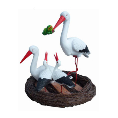 Figure de cigogne oiseau figures abstraites modernes peintes nouvelles 80cm statue nouvelles statues