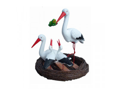 Figure de cigogne oiseau figures abstraites modernes peintes nouvelles 80cm statue nouvelles statues